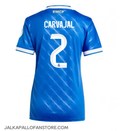 Real Madrid Daniel Carvajal #2 Kolmaspaita Naisten 2025-26 Lyhythihainen Real Madrid Daniel Carvajal #2 Kolmaspaita Naisten 2025-26 Lyhythihainen